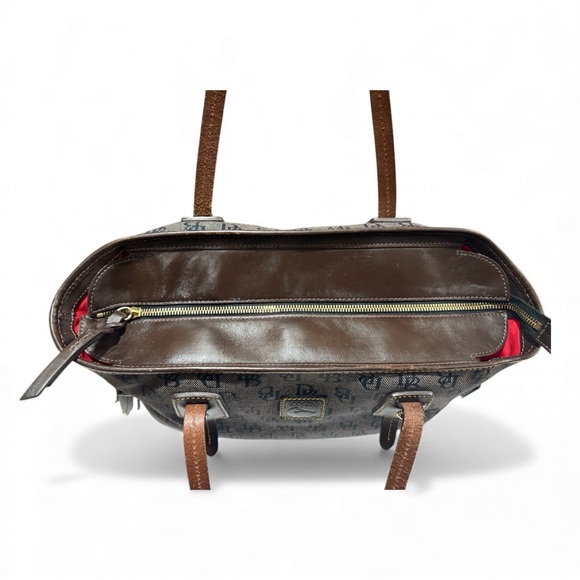 Dooney & Bourke Vintage Monogram Tassel Shoulder Bag with COA & dusty - EUC - Picture 4 of 11